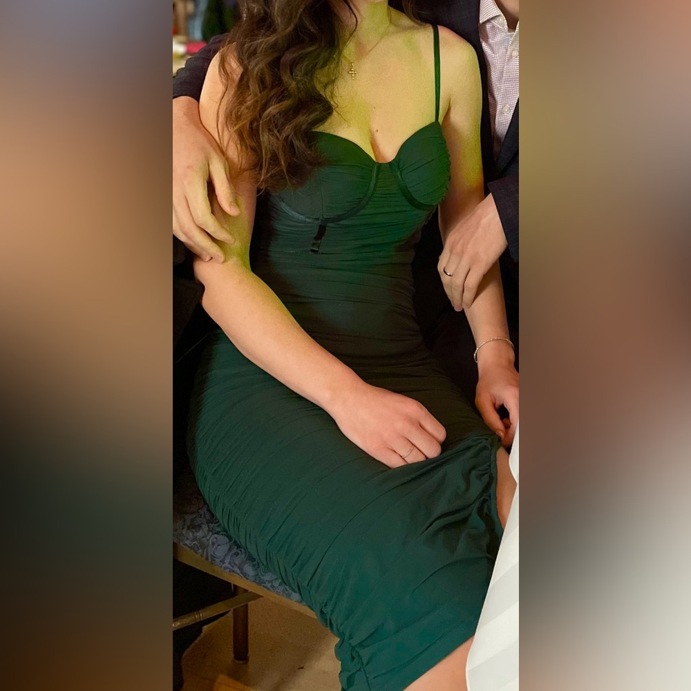 Windsor Green Midi Dress